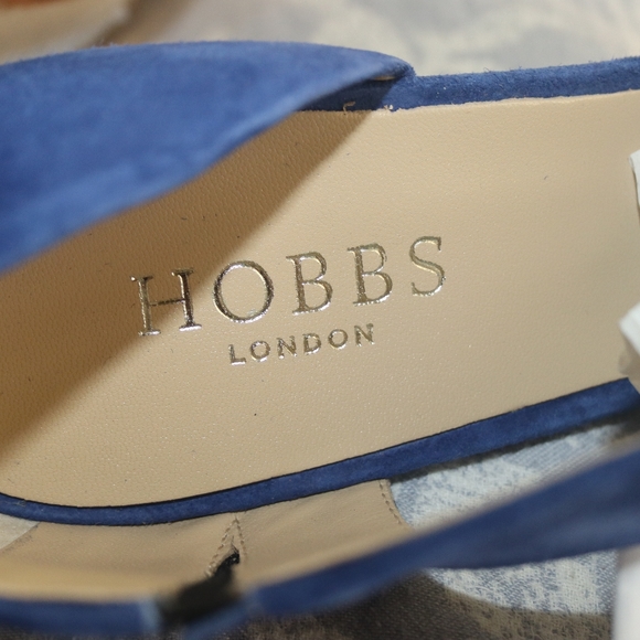 Hobbs Lexi Suede Sandals Blue US 10 - Picture 8 of 10